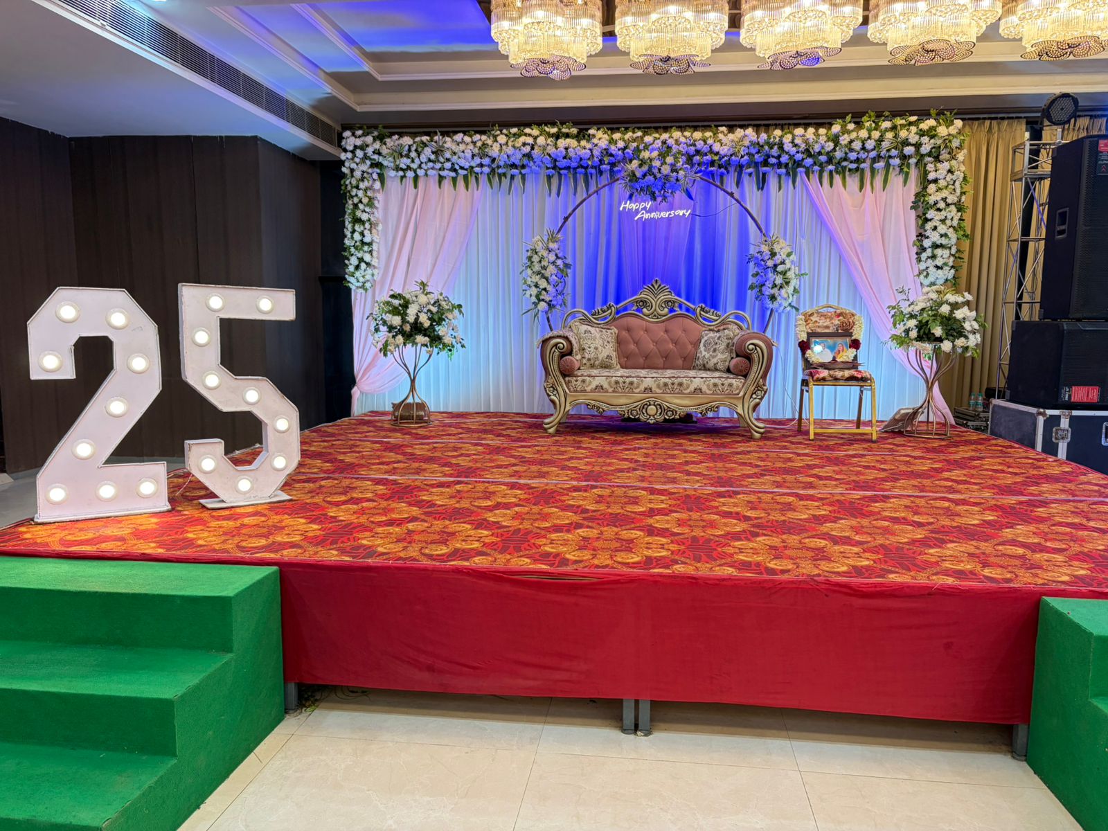 Delhi wedding decoration, haldi mehndi decor, shaadi aura setup